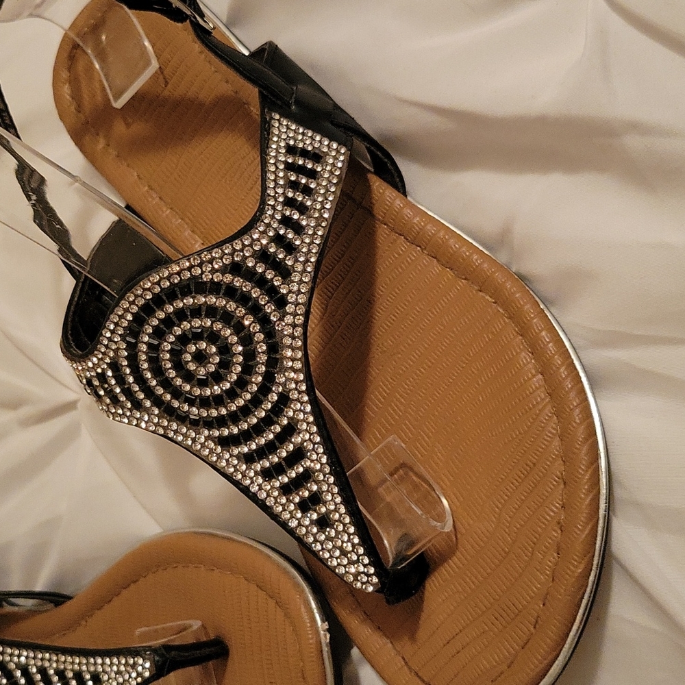 Nicole Rhinestone Sandals - Picture 3 of 8